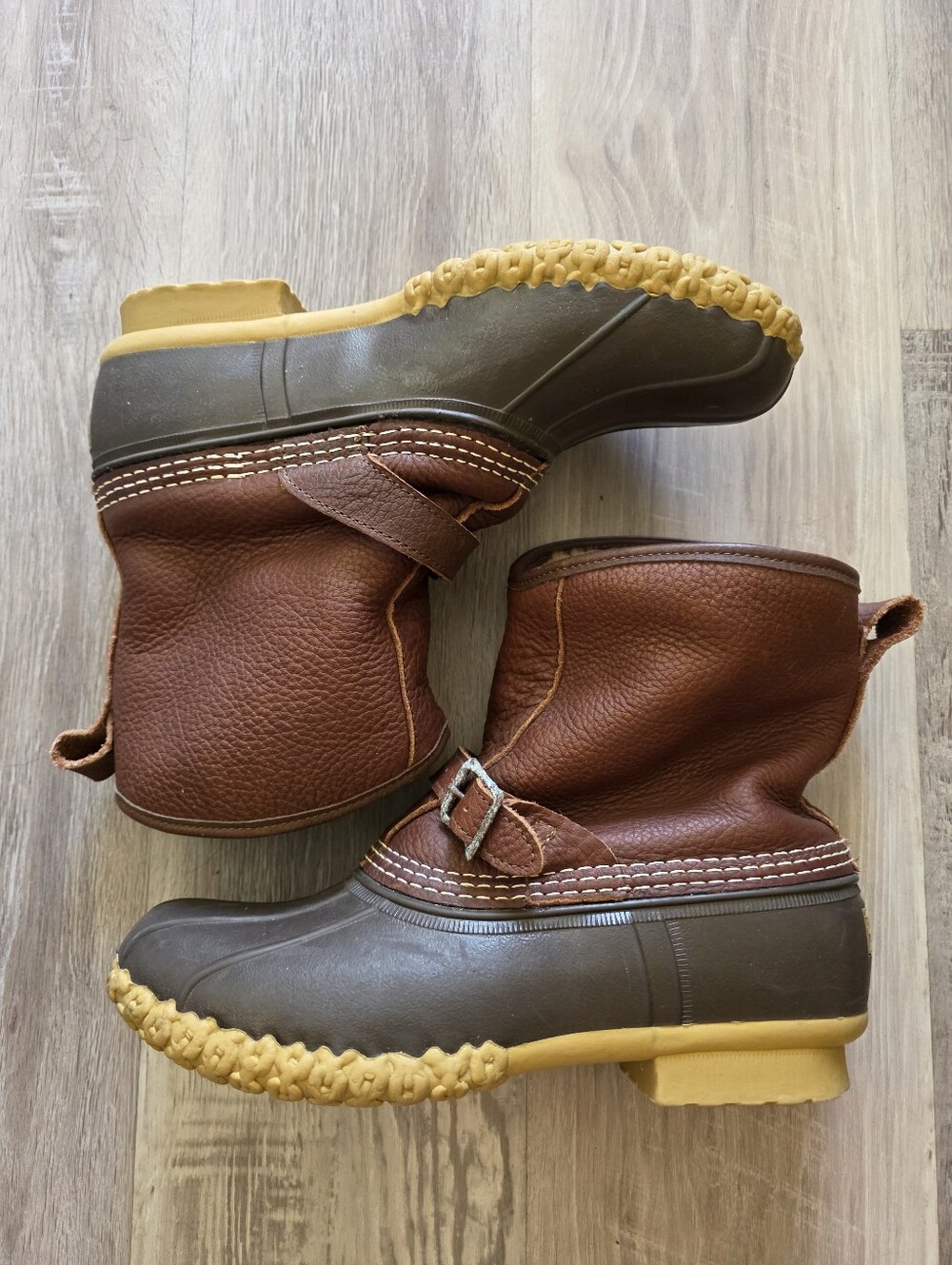 Mens Vintage L.L. Bean Shearling Lined Boots Size 9